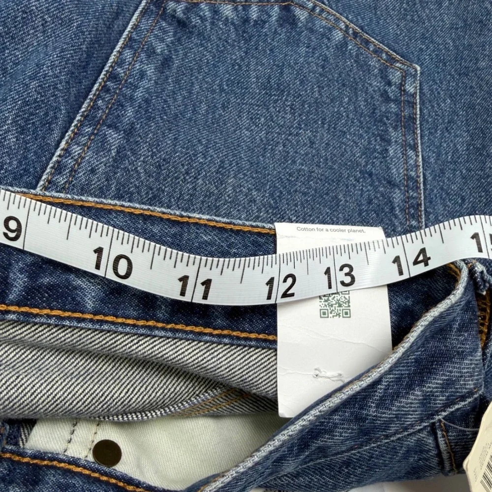 NWT AGOLDE Leena Jean Petite 27P Denim Baby Boot Cut 31" Raw Hem Anthropologie - Picture 9 of 14